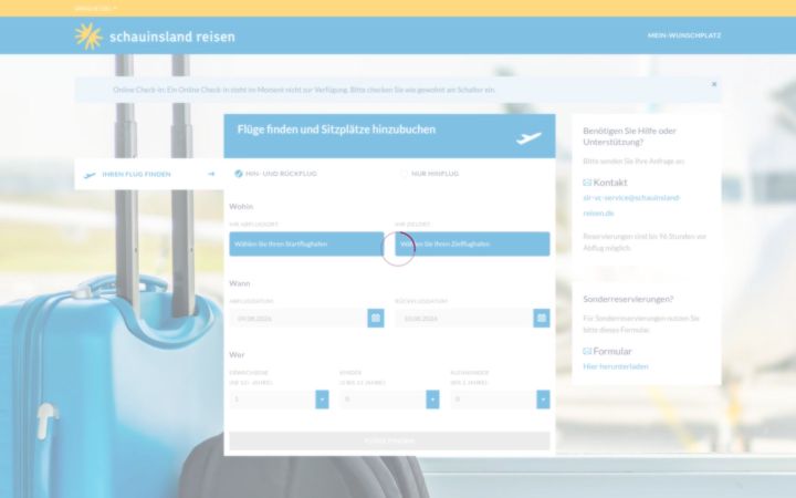 Screenshot of fensterplatz.tickets