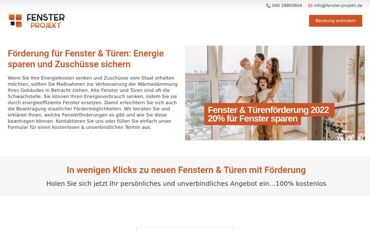 Екранна снимка на fensterprofi-hamburg.de