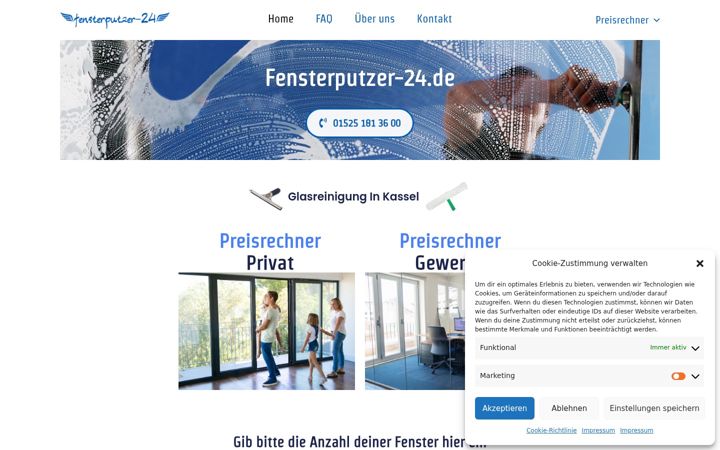 Captură de ecran a fensterputzer-24.de