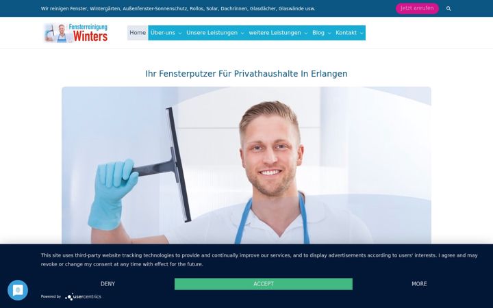 Екранна снимка на fensterputzererlangen.de