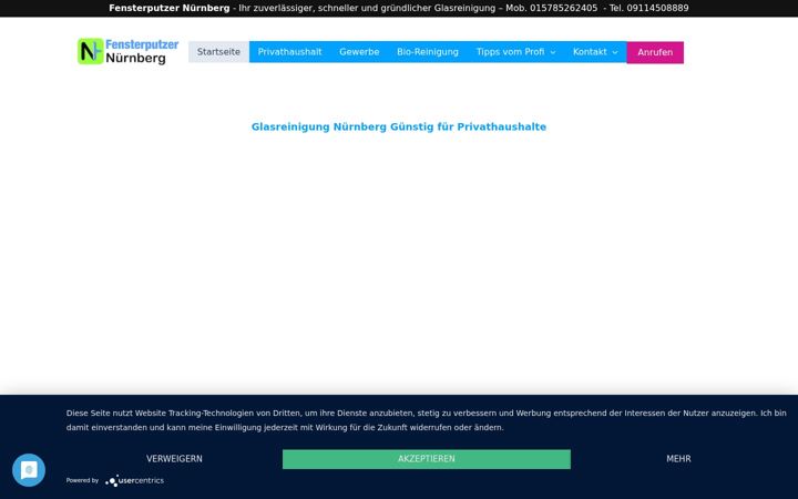 Екранна снимка на fensterputzernuernberg.de