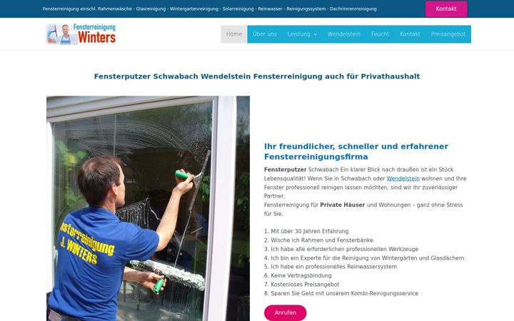 Екранна снимка на fensterputzerschwabach.de