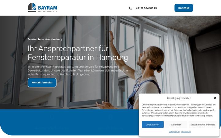 Captură de ecran a fensterreparatur-hamburg.de