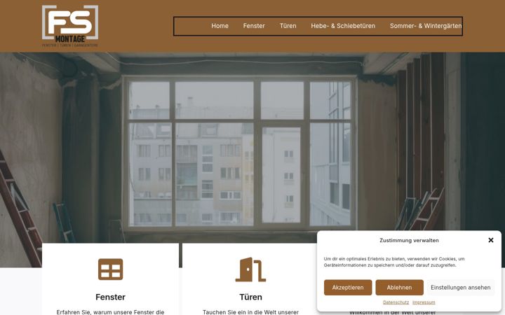 Screenshot of fenstersysteme-sejdija.de