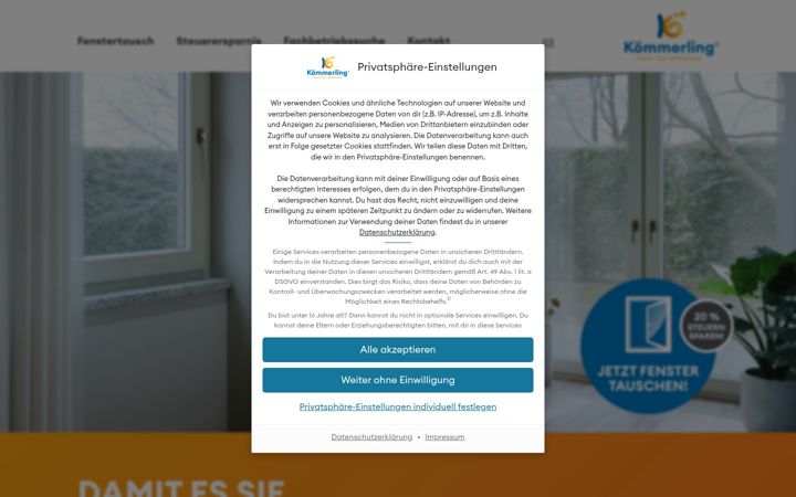 Screenshot stránky fenstertauschen-lohnt-sich.de