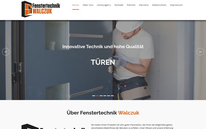 Screenshot of fenstertechnik-walczuk.de