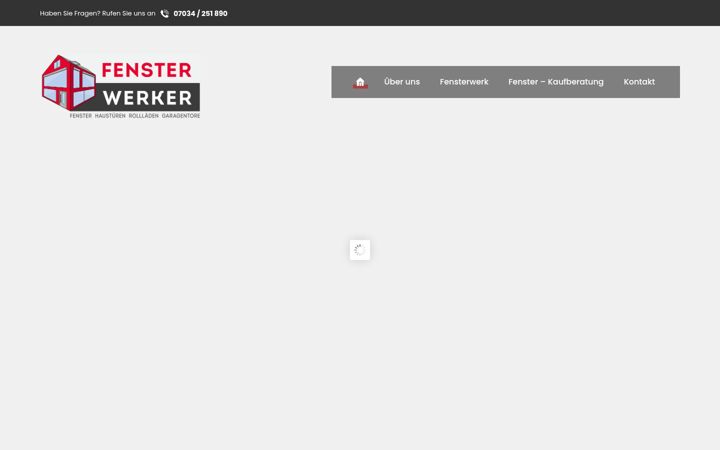 Екранна снимка на fensterwerker.de