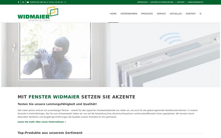 Екранна снимка на fensterwidmaier.de