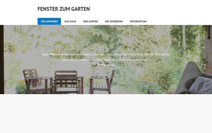 Екранна снимка на fensterzumgarten.de