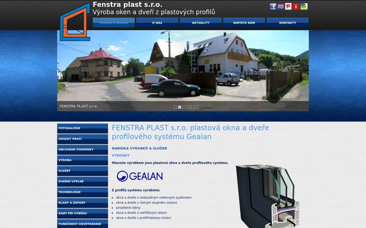 Screenshot of fenstraplast.cz