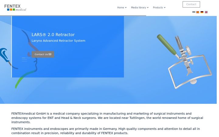 Screenshot of fentexmedical.de