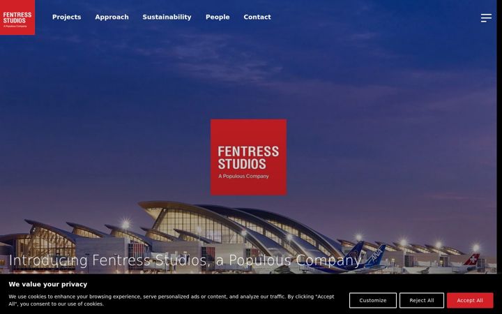Screenshot of fentress-studios.com