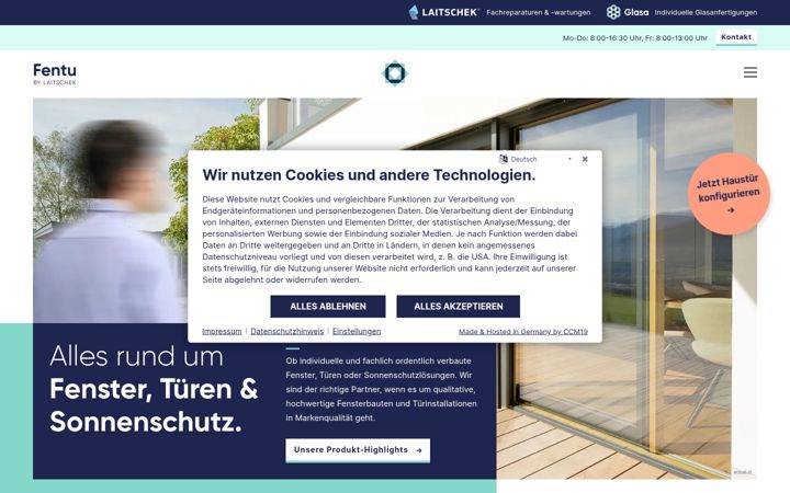 Screenshot of fentu.de