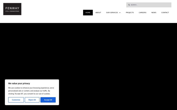 Screenshot of fenwaycivils.co.uk