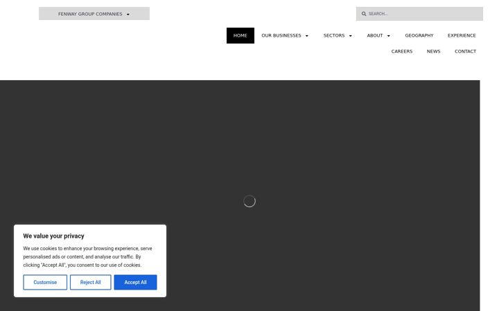 Screenshot of fenwaygroup.co.uk