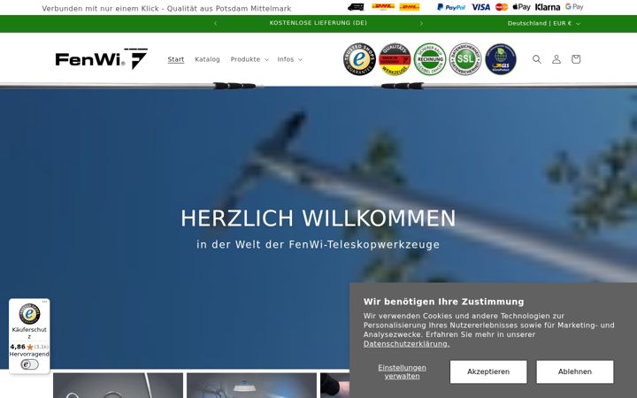 Screenshot of fenwi.shop