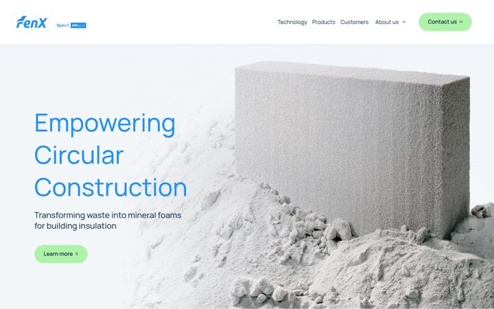 Screenshot of fenx.ch