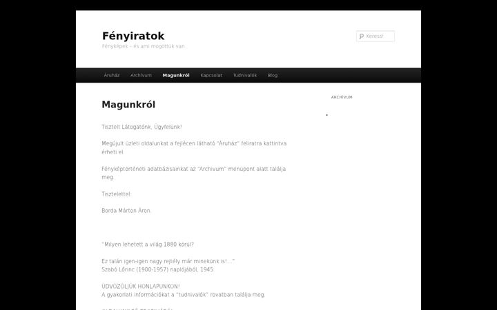 Screenshot of fenyiratok.hu