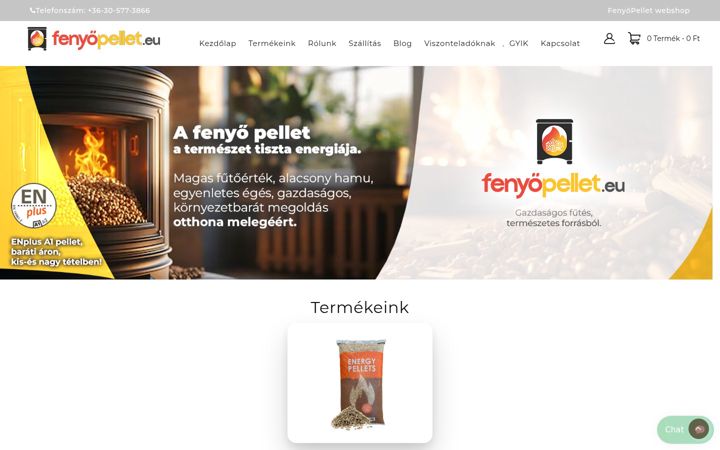 Screenshot of fenyopellet.eu