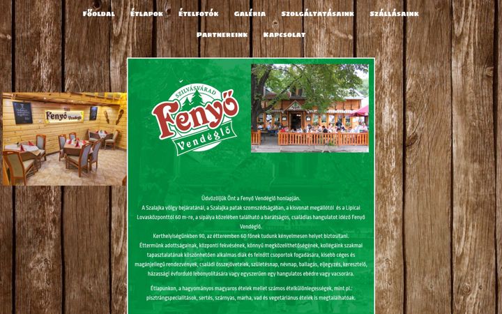 Screenshot of fenyovendeglo.hu