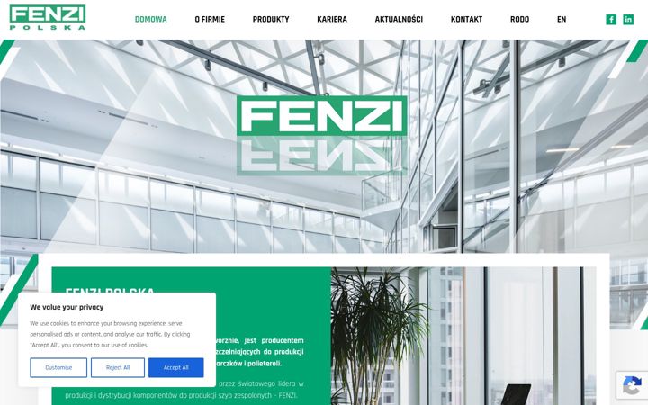 Screenshot of fenzigroup.pl