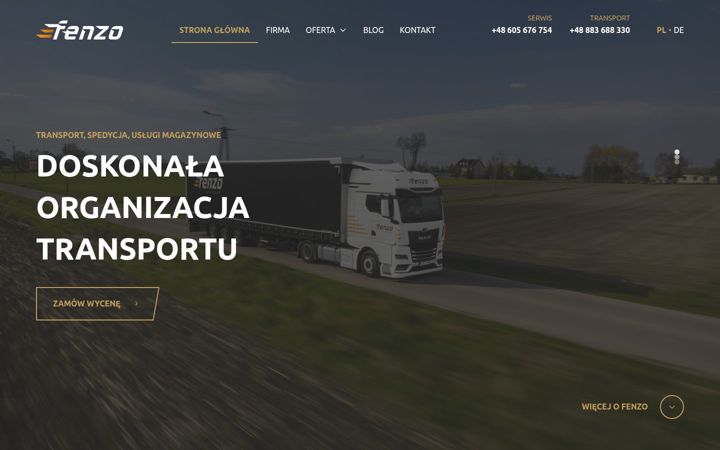 Screenshot of fenzo.pl