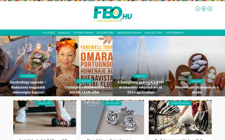 Screenshot of feo.hu
