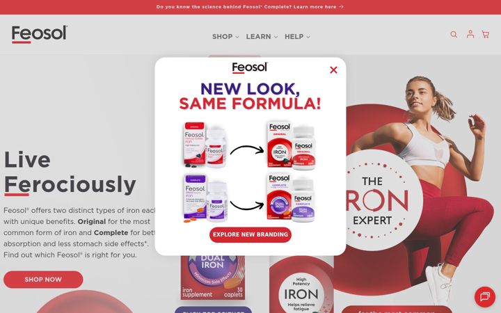 Screenshot of feosol.com