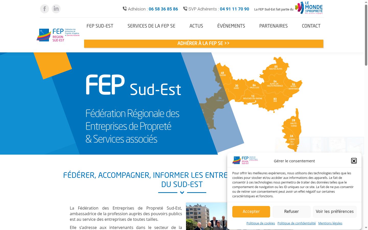 Screenshot tal-banner tal-kunsens muri qabel kwalunkwe interazzjoni