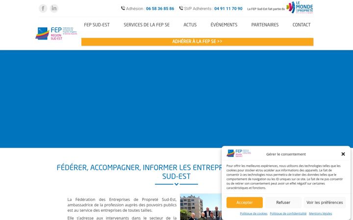 Screenshot of fep-sud-est.com
