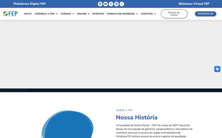 Screenshot of fep.edu.br