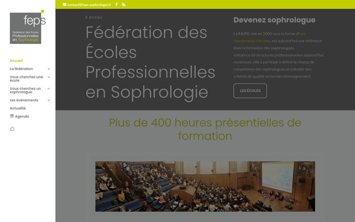 Screenshot of feps-sophrologie.fr