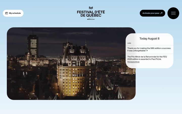 Екранна снимка на feq.ca
