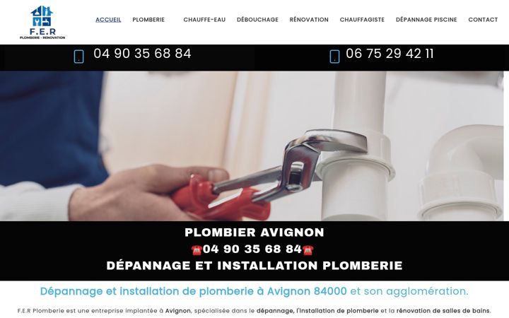 Screenshot of fer-plomberie-renovation.fr