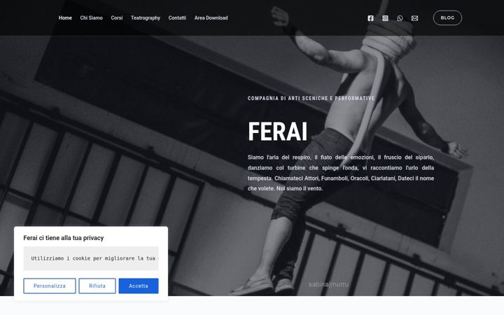 Screenshot of feraiteatro.it