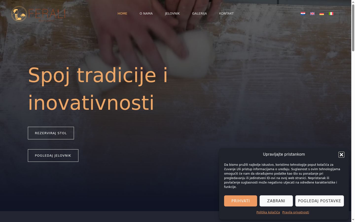 Zrzut ekranu banera zgody wyświetlanego przed jakąkolwiek interakcją
