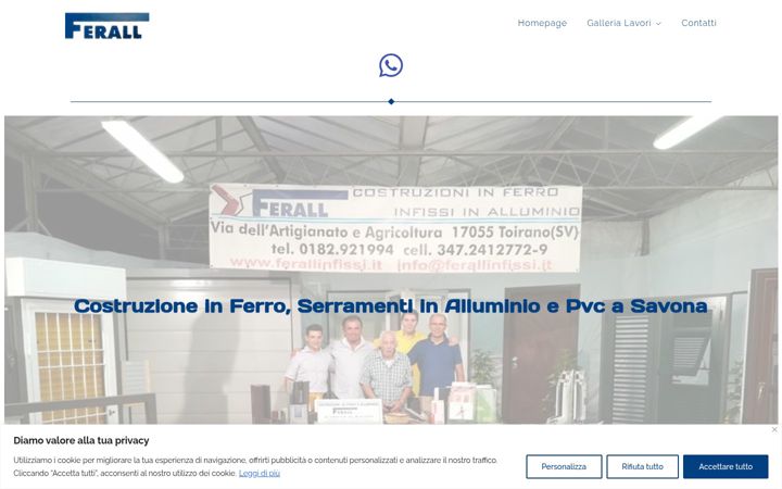 Screenshot ta' ferallinfissi.it