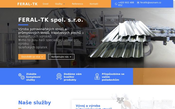 Screenshot of feraltk.cz