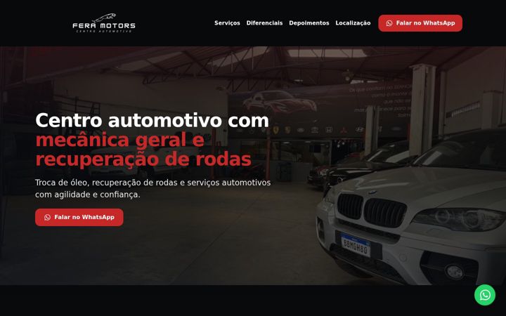Screenshot of feramotorsbh.com.br
