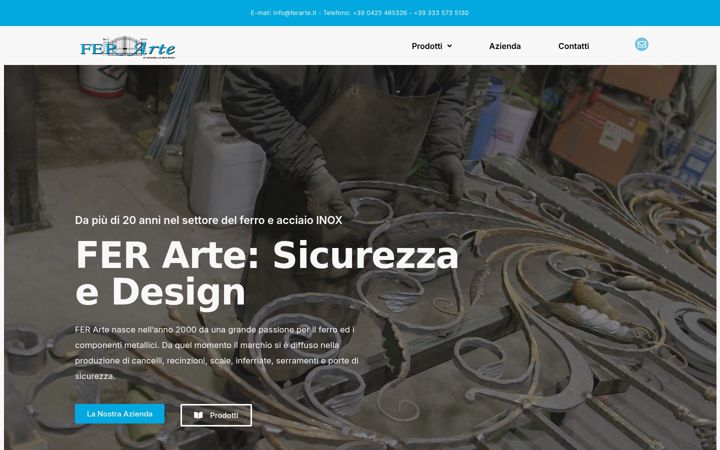 Screenshot of ferarte.it