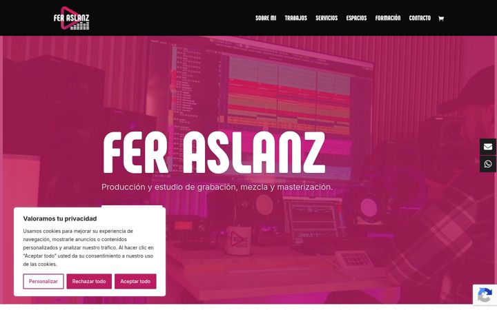 Screenshot of feraslanz.com