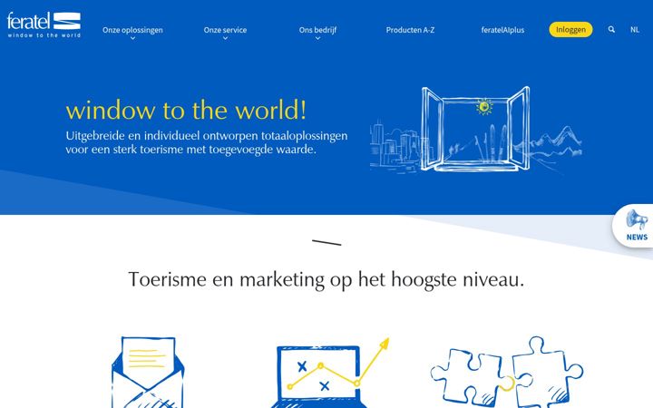 Posnetek zaslona feratel.nl