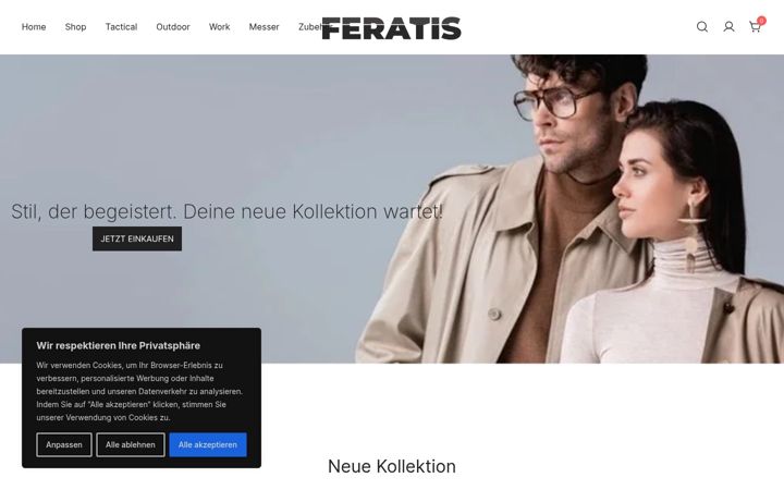 Screenshot of feratis.ch