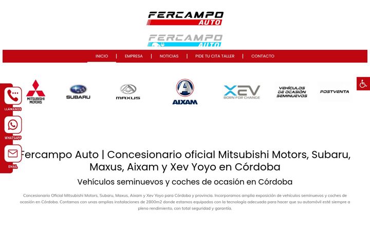 Ekrano kopija fercampoauto.es