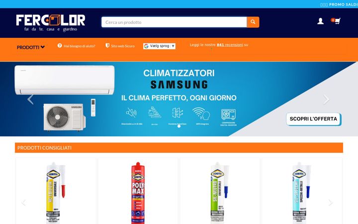 Screenshot of fercolor.it