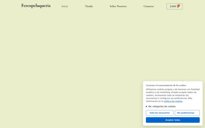 Screenshot of fercopeluqueria.com