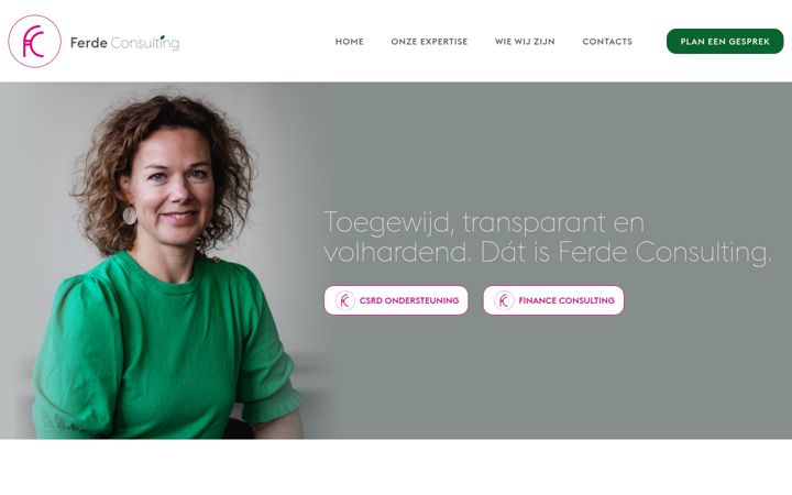 Screenshot of ferde.nl