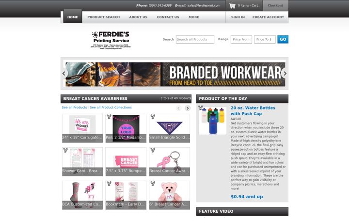 Screenshot of ferdieprint.com