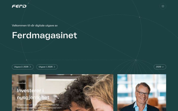 Screenshot of ferdmagasinet.no