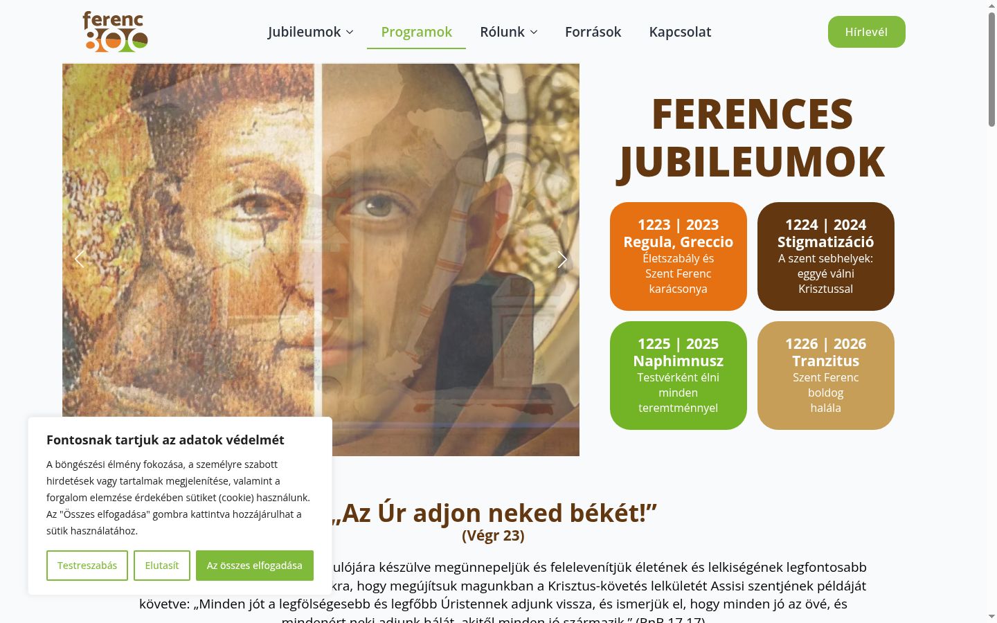 Screenshot des Einwilligungsbanners vor jeglicher Interaktion